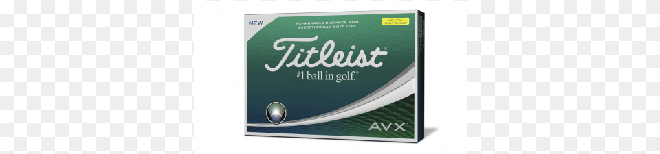 Titleist 2018 Avx Yellow Golf Balls Titleist Avx Yellow, Business Card, Paper, Text Png