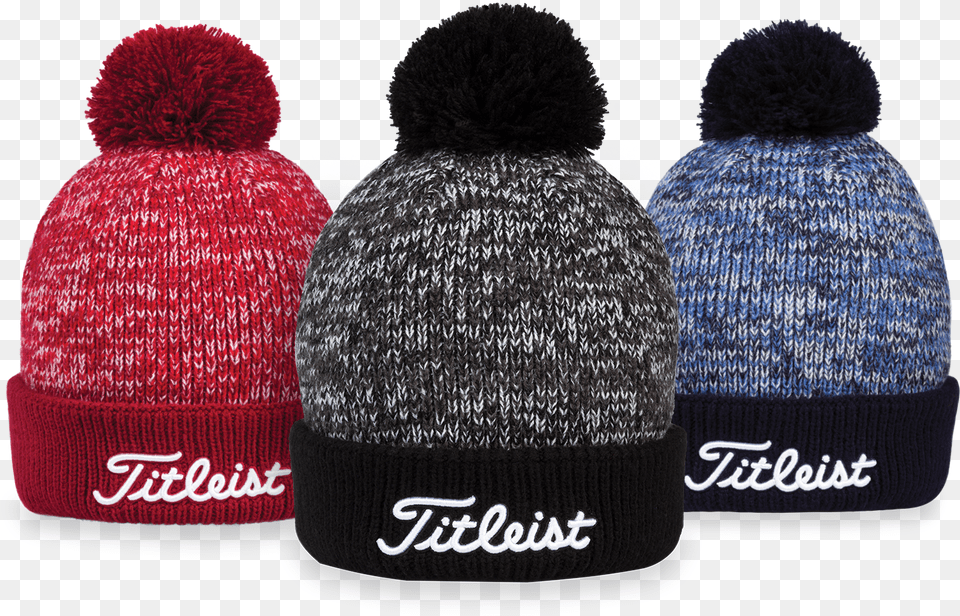 Titleist Pom Pom Beanie, Cap, Clothing, Hat, Adult Free Transparent Png