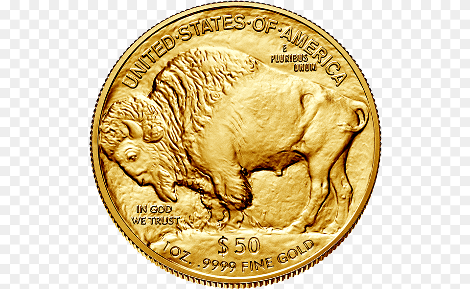 Titlestyle Max Height 1 Oz American Gold Buffalo Random Dated Coin, Money, Animal, Lion, Mammal Free Transparent Png