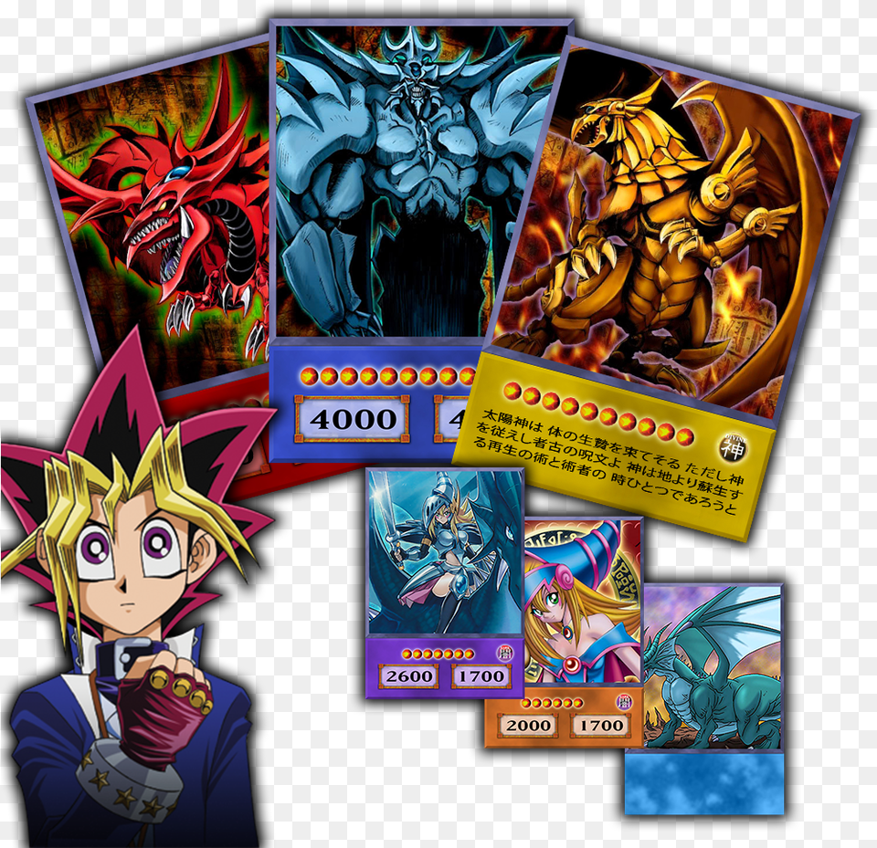 Titlestyle Max Height Yami Yugi Anime Style Card, Book, Comics, Publication, Person Free Png Download