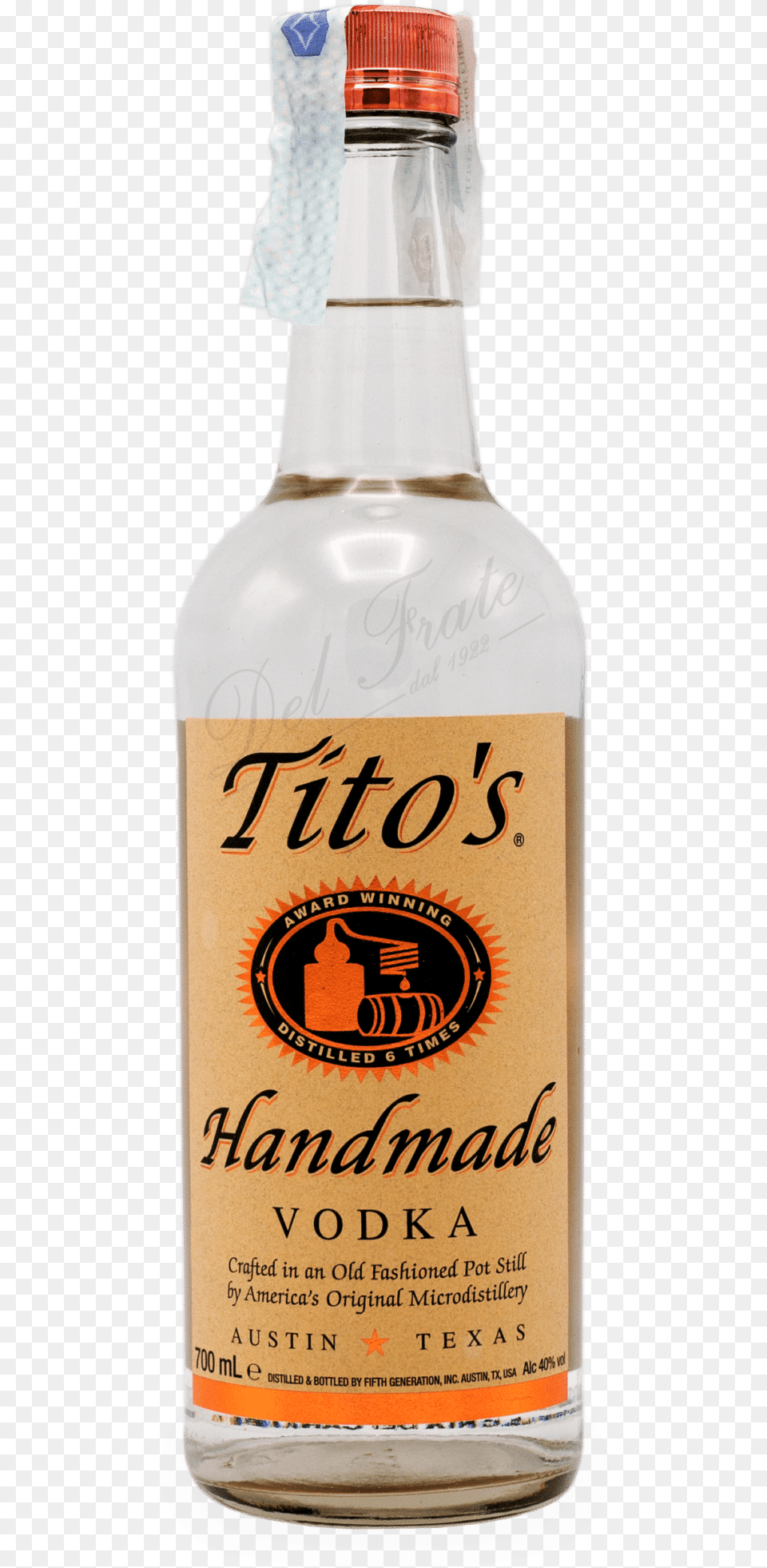 Tito S Handmade Vodka Tito39s Vodka Bottle Shot, Alcohol, Beverage, Liquor, Beer Free Png Download