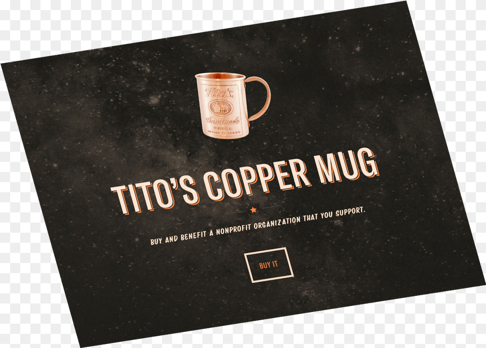 Titos Handmade Vodka Coffee Cup, Advertisement, Poster, Beverage, Coffee Cup Free Png Download