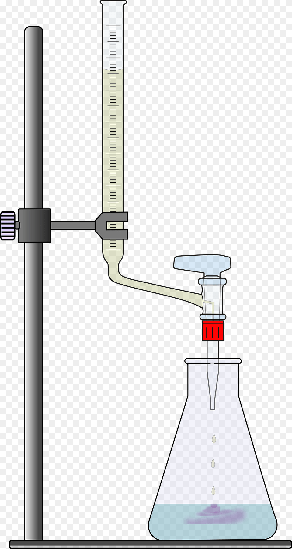 Titration Kit With A Flask Clipart Png