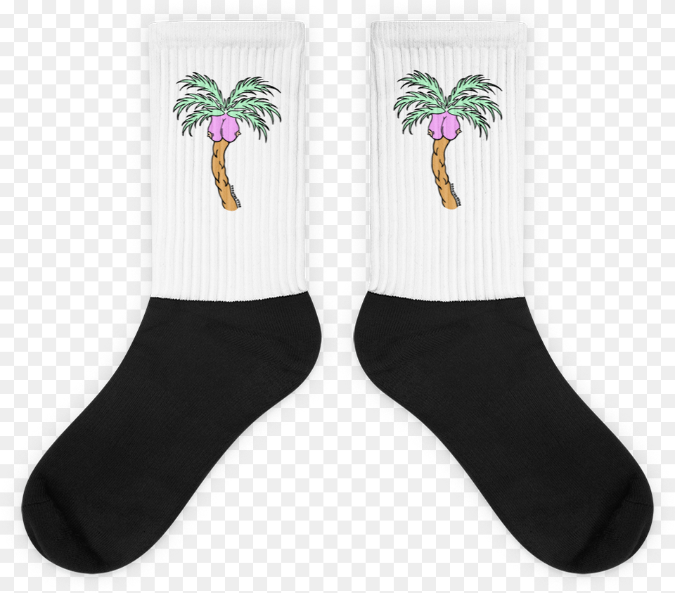 Titty Tree Socks U2014 Dead Gringos Funny Vegan Gym Socks, Clothing, Hosiery, Sock Png
