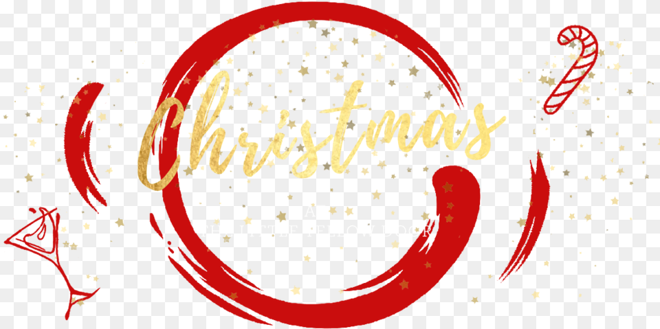 Tlyd Christmas Banner Gold Circle, Paper Free Png