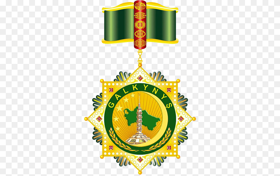 Tm Order Revival Trkmenistany Prezidenti Yldyzy Ordeni, Logo, Badge, Symbol, Emblem Png