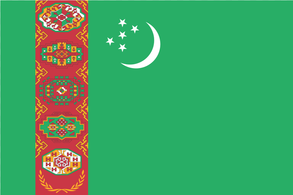 Tm Turkmenistan Flag Icon Flag Turkmenistan, Pattern Png Image