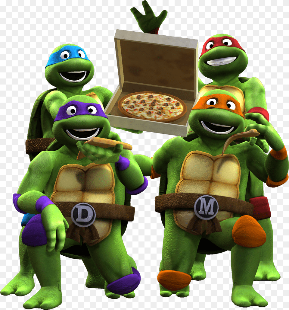 Tmnt, Food, Pizza, Toy, Green Png Image