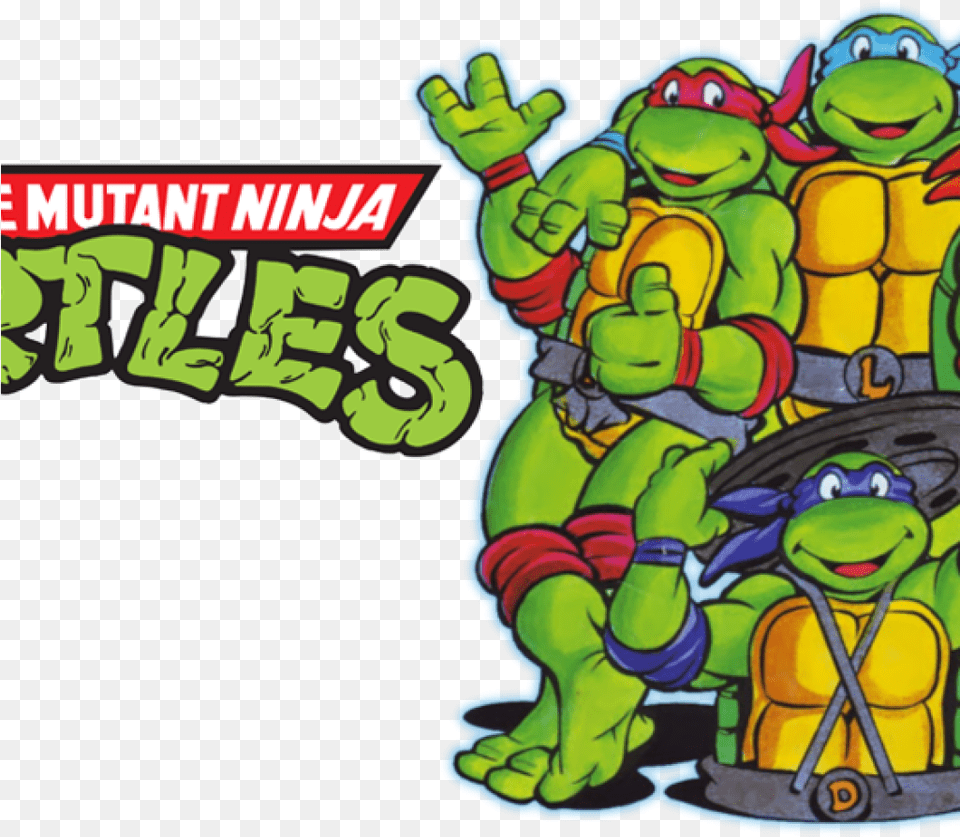 Tmnt Clipart Logo Ninja Turtles Out Of The Sewer, Art, Sticker, Book, Comics Free Transparent Png