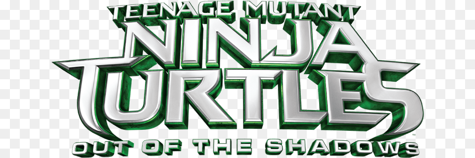 Tmnt Come Out Of The Shadows With Action Packed Movie Teenage Mutant Ninja Turtles Out Of The Shadows Logo, Green, Scoreboard Free Transparent Png
