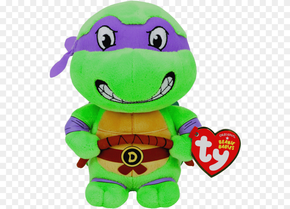 Tmnt Donatello Beanie Babies Teenage Mutant Ninja Turtle Baby Raphael, Plush, Toy Free Transparent Png