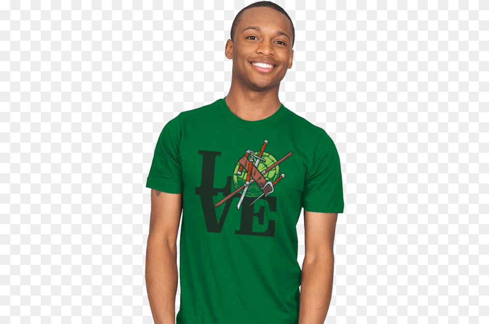 Tmnt Love Clint Eastwood T Shirt, Clothing, T-shirt, Adult, Male Png Image