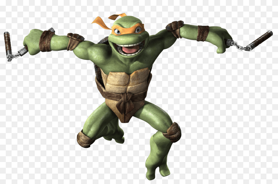 Tmnt Michelangelo, Baby, Person, Figurine, Smoke Pipe Free Png Download