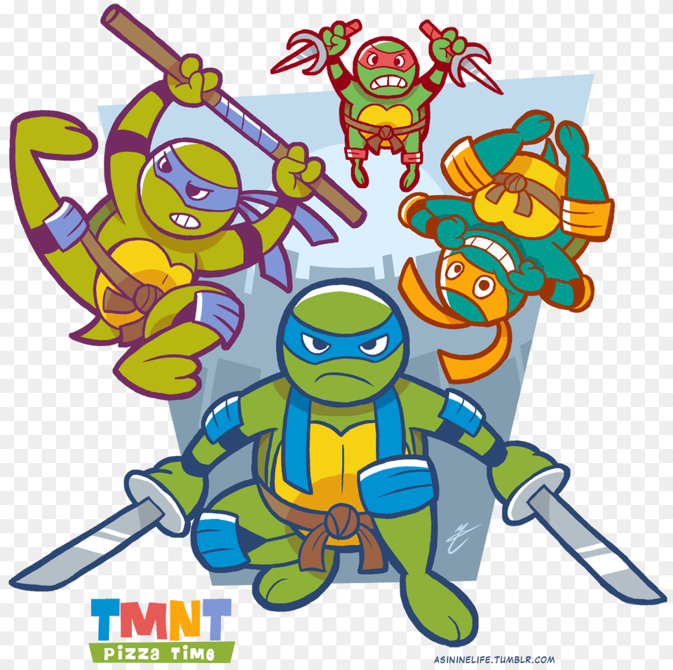 Tmnt Pizza Time, Art, Graphics, Baby, Person Png Image