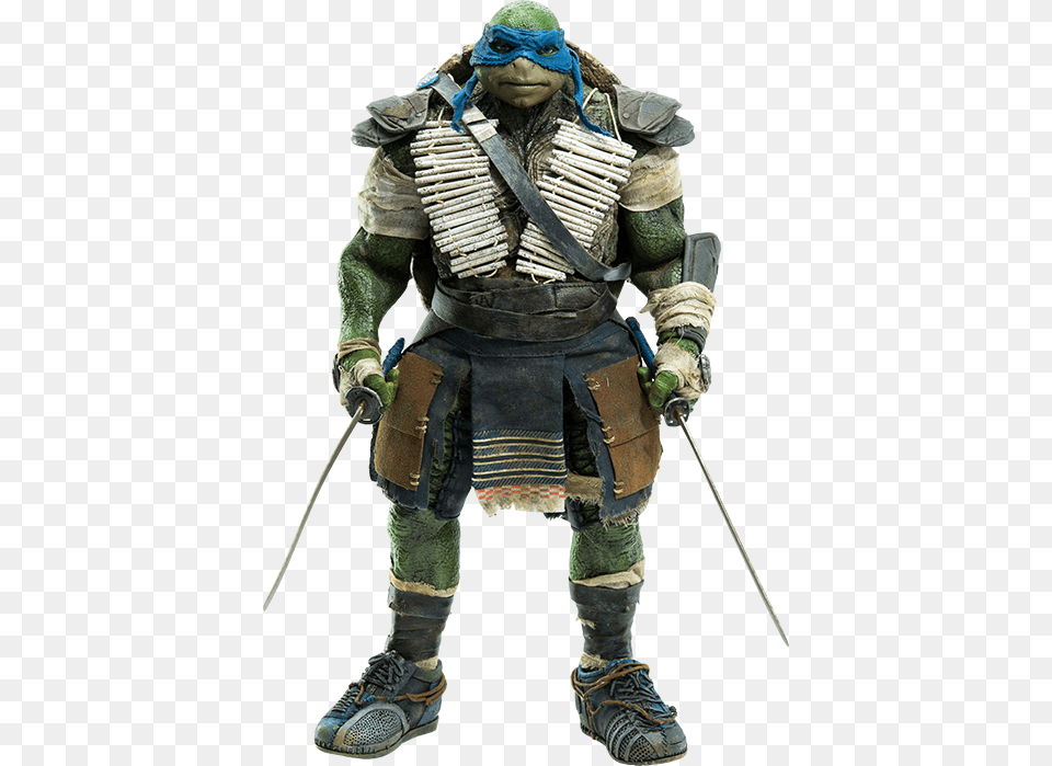Tmnt Sixth Scale Figure Leonardo Teenage Mutant Ninja Turtles 2014 Movie Leonardo, Adult, Male, Man, Person Png Image