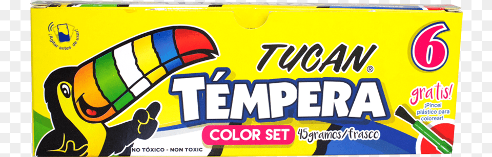 Tmpera Tucan Clsica 6 Colorestitle Tmpera Tucan Crayones Tucan, Gum Free Png Download