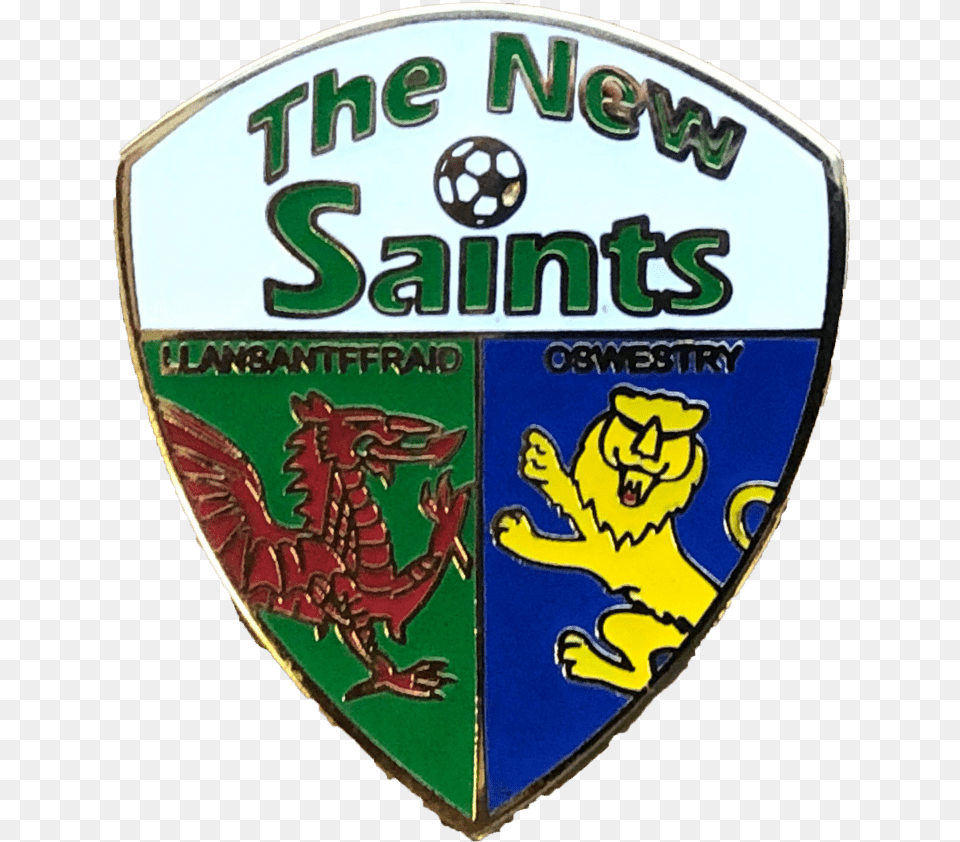 Tns Pin Badge U2013 Tnsfc New Saints Fc, Logo, Symbol, Armor, Baby Png Image