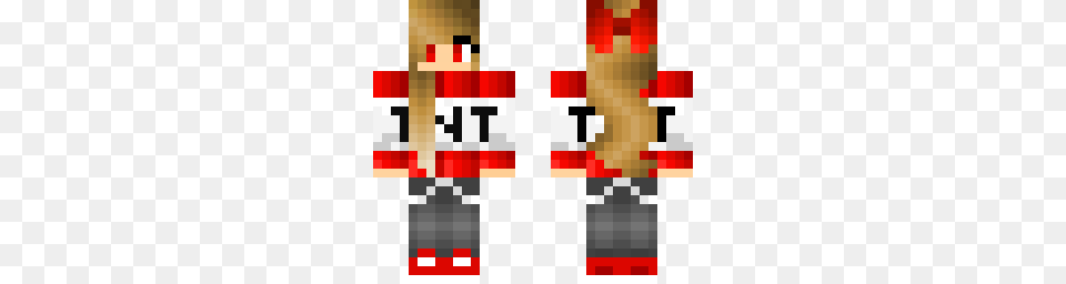 Tnt Girl Minecraft Skin, Weapon Free Transparent Png