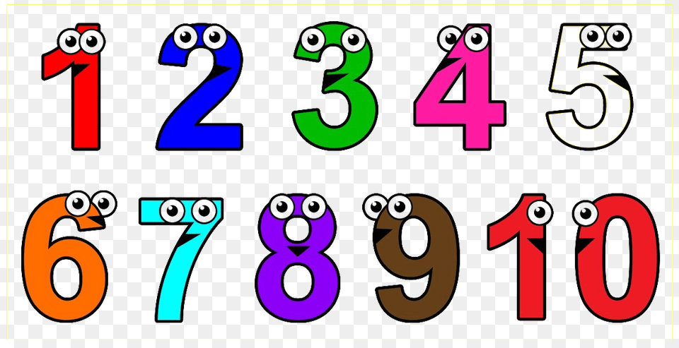To 10 Numbers Background Pre K Early Learning Book 2 Numbers, Number, Symbol, Text, Adult Free Png