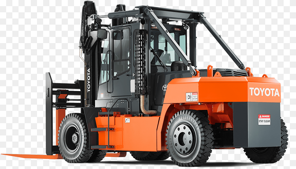 To Capacity Toyota 5 Ton Forklift, Machine, Wheel, Bulldozer Free Png