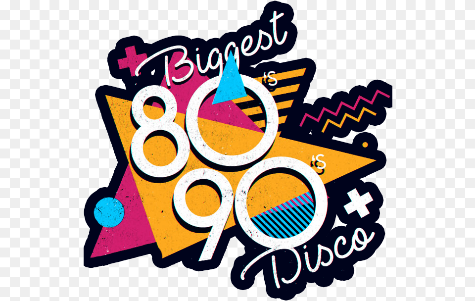 To 90s Music Transparent Biggest 80s 90s Disco Belfast, Art, Graphics, First Aid Free Png Download
