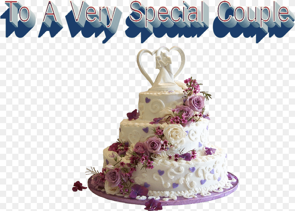To A Very Special Couple Image File Wedding Cake, Dessert, Food, Birthday Cake, Cream Free Png Download