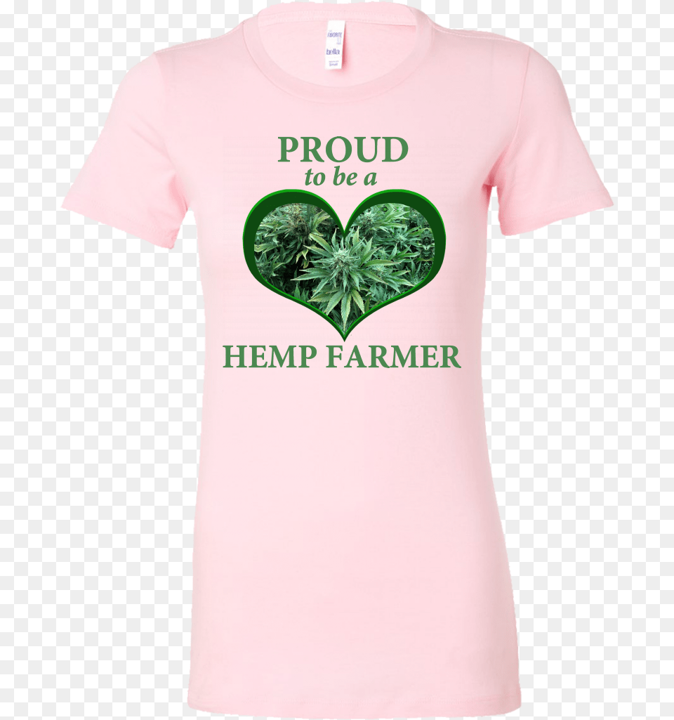 To Be A Hemp Farmeru201d Flowers In Green Heart Womens Shirt Broccoli, Clothing, T-shirt, Herbal, Herbs Png Image