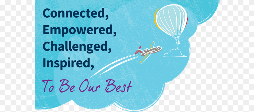 To Be Our Best Hot Air Balloon, Aircraft, Transportation, Vehicle, Advertisement Png Image