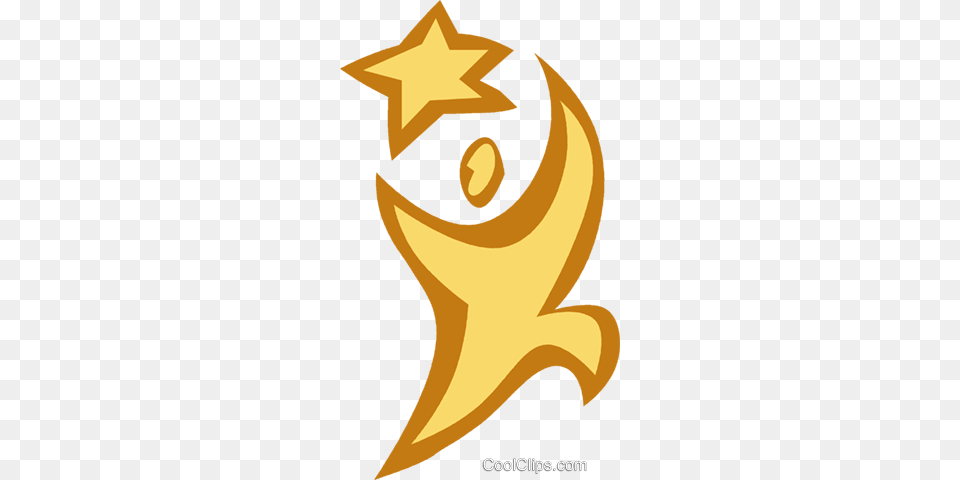 To Catch A Falling Star Royalty Vector Clip Art Illustration, Symbol, Star Symbol, Animal, Fish Free Transparent Png