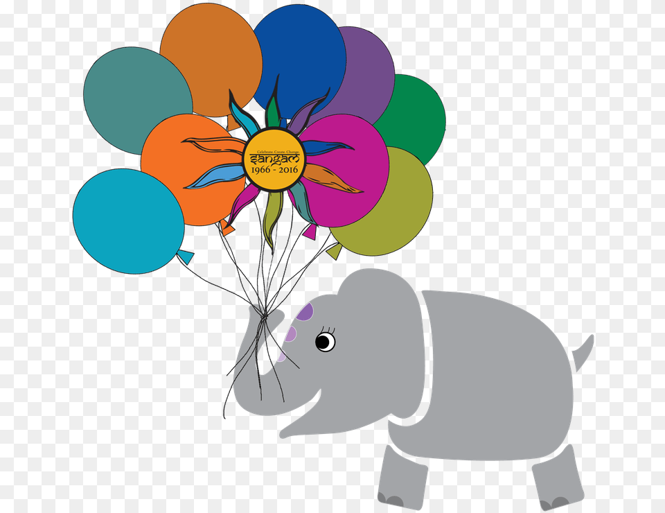 To Celebrate Our 50th Birthday You You Can Enjoy And Sangam World Centre Elephant, Balloon, Person, Face, Head Free Png