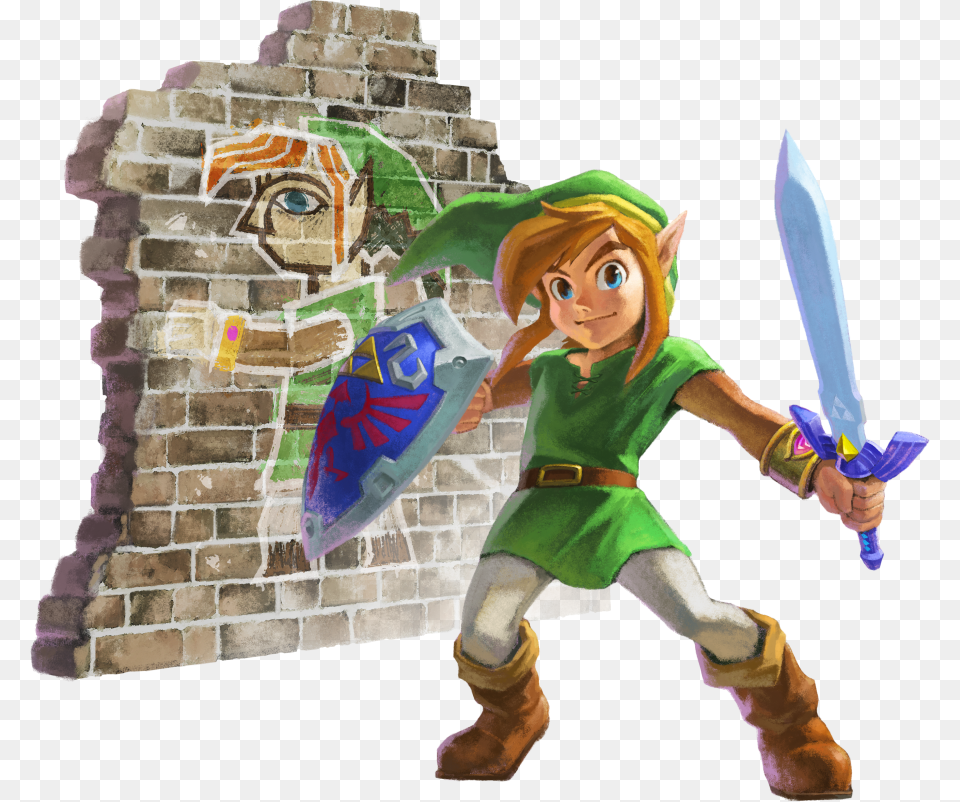 To Clarify They39re Talking About How That Design Got Legend Of Zelda Link Between Worlds Link, Person, Face, Head, Blade Free Png Download