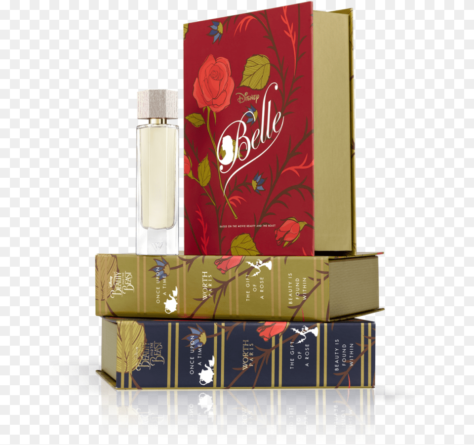 To Coincide The House Of Worth Have Launched Belle Belle Beauty And The Beast Perfume, Bottle, Cosmetics, Box, Flower Free Png Download