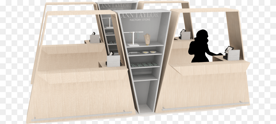 To Create An Ann Taylor Factory Store Cash Wrap And Architecture, Cabinet, Furniture, Kiosk, Wood Free Transparent Png