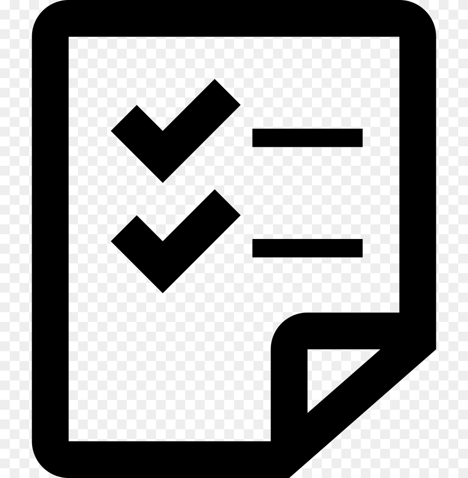 To Do List Icon Sign, Symbol, Road Sign Free Png Download