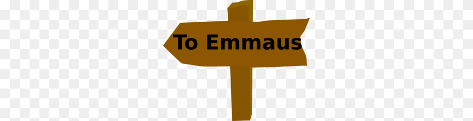 To Emmaus Clip Art, Sign, Symbol, Road Sign, Cross Free Png