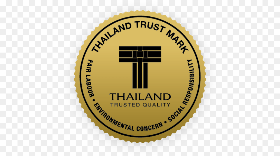 To Facilitate This Process Thailand Trust Mark Was World Environment Day, Logo, Gold, Symbol, Badge Png Image