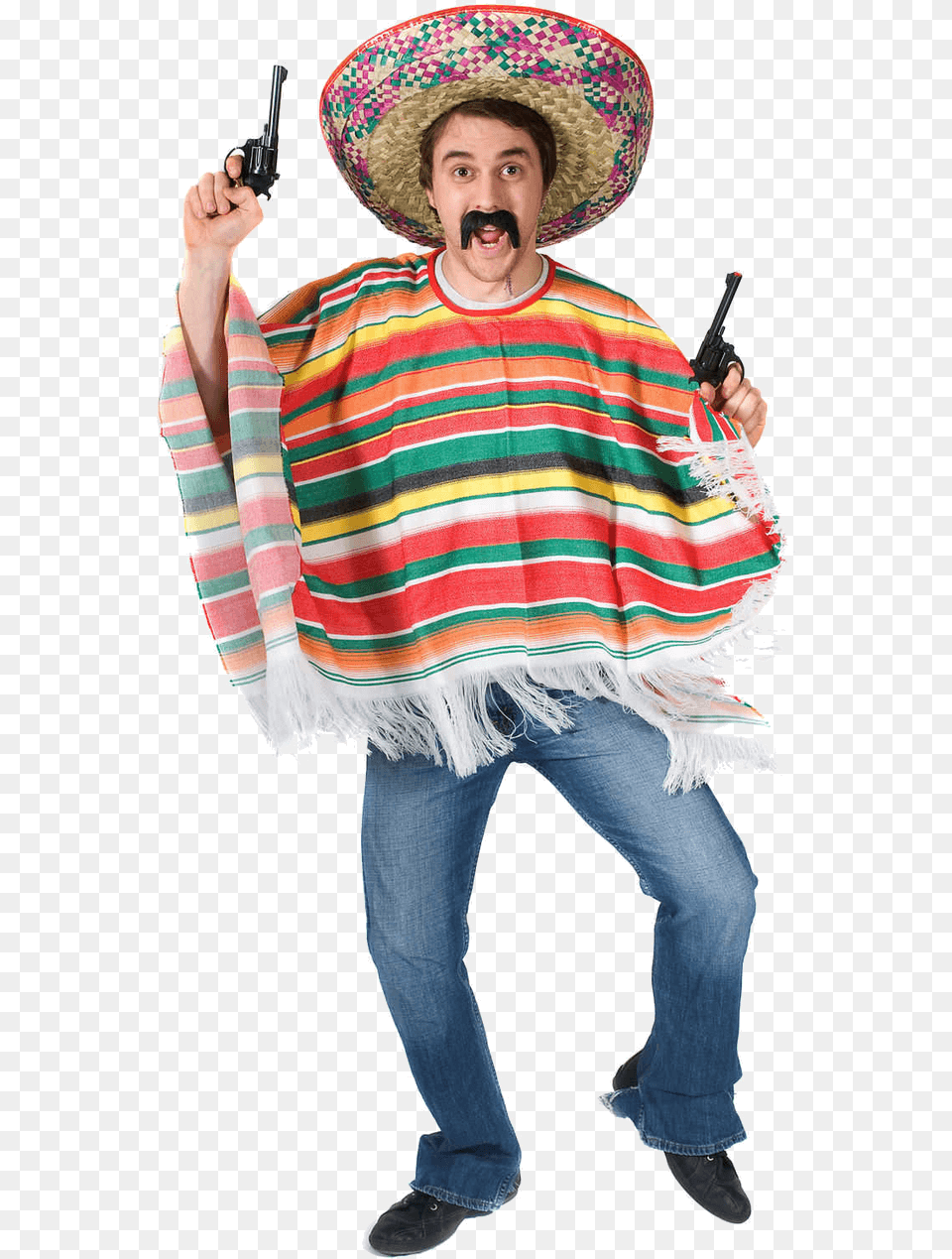 To Go With The Pinata Costume Mexican Costume, Hat, Clothing, Person, Pants Free Png Download