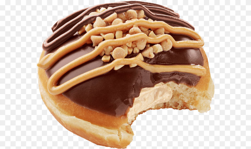 To Guarantee Satisfaction For Any Reese39s Freak The Krispy Kreme Peanut Butter Cup Donut, Food, Hot Dog, Sweets Png