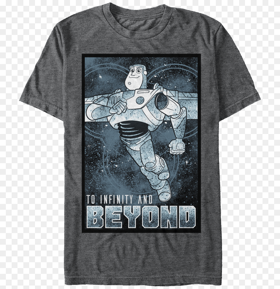 To Infinity And Beyond Buzz Lightyear T Shirt Shirt, Clothing, T-shirt, Person, Face Free Png