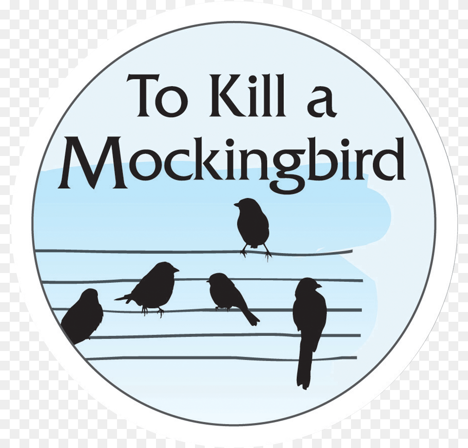 To Kill A Mockingbird Circle, Animal, Bird, Blackbird, Silhouette Free Transparent Png