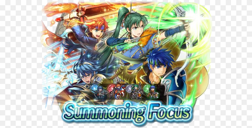 To Match Ike Roy Lyn And Lucina Are Now Available Fire Emblem Heroes, Book, Comics, Publication, Person Png Image