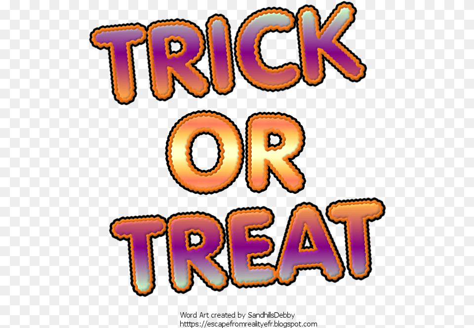 To Save Click To Open Full Size Then Right Click Trick Or Treat Word, Light, Text Free Png Download
