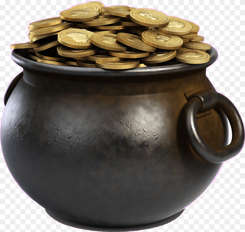 To Spice Up Our Monthly Public Star Parties At Valley Pot With Gold Coins, Jar, Treasure, Bronze, Pottery Free Transparent Png