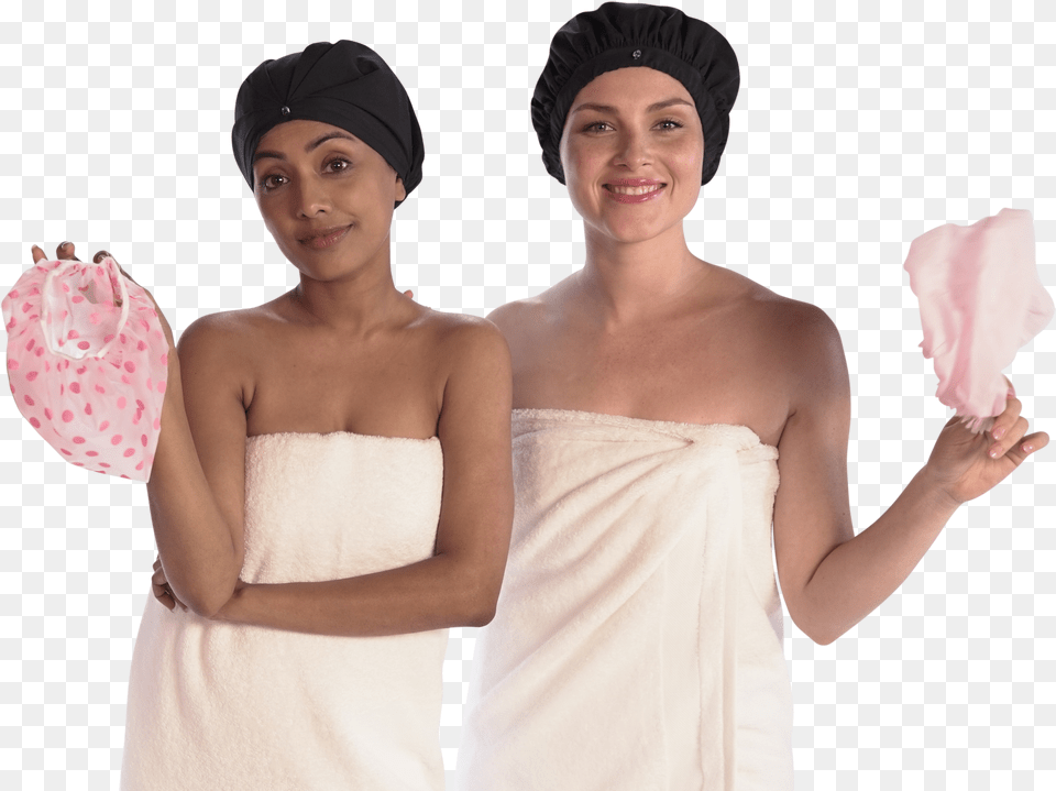 To Stop Frizzy Hair In The Shower Don39t Wear Plastic Superpower Cap The Only Shower Cap For Women That Removes, Hat, Clothing, Adult, Wedding Png
