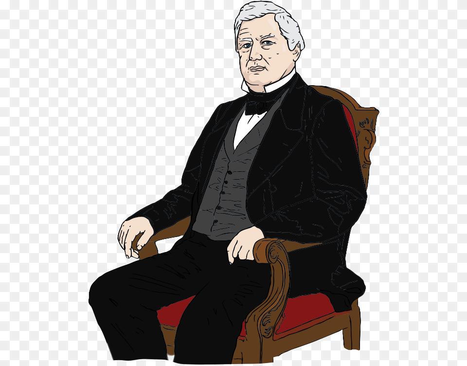To Use Amp Public Domain Presidents Clip Art President Millard Fillmore Clip Art, Adult, Person, Man, Male Free Png