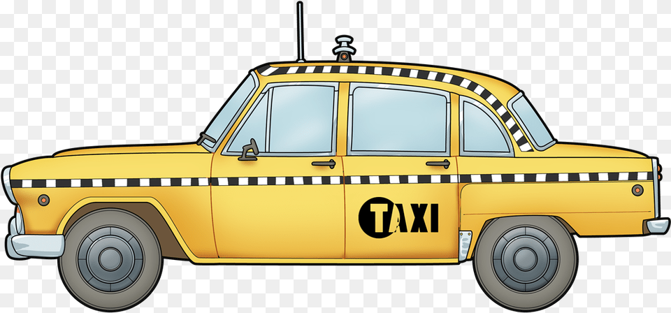 To Use Amp Public Domain Taxi Clip Art Old Taxi Clip Art, Car, Transportation, Vehicle Png