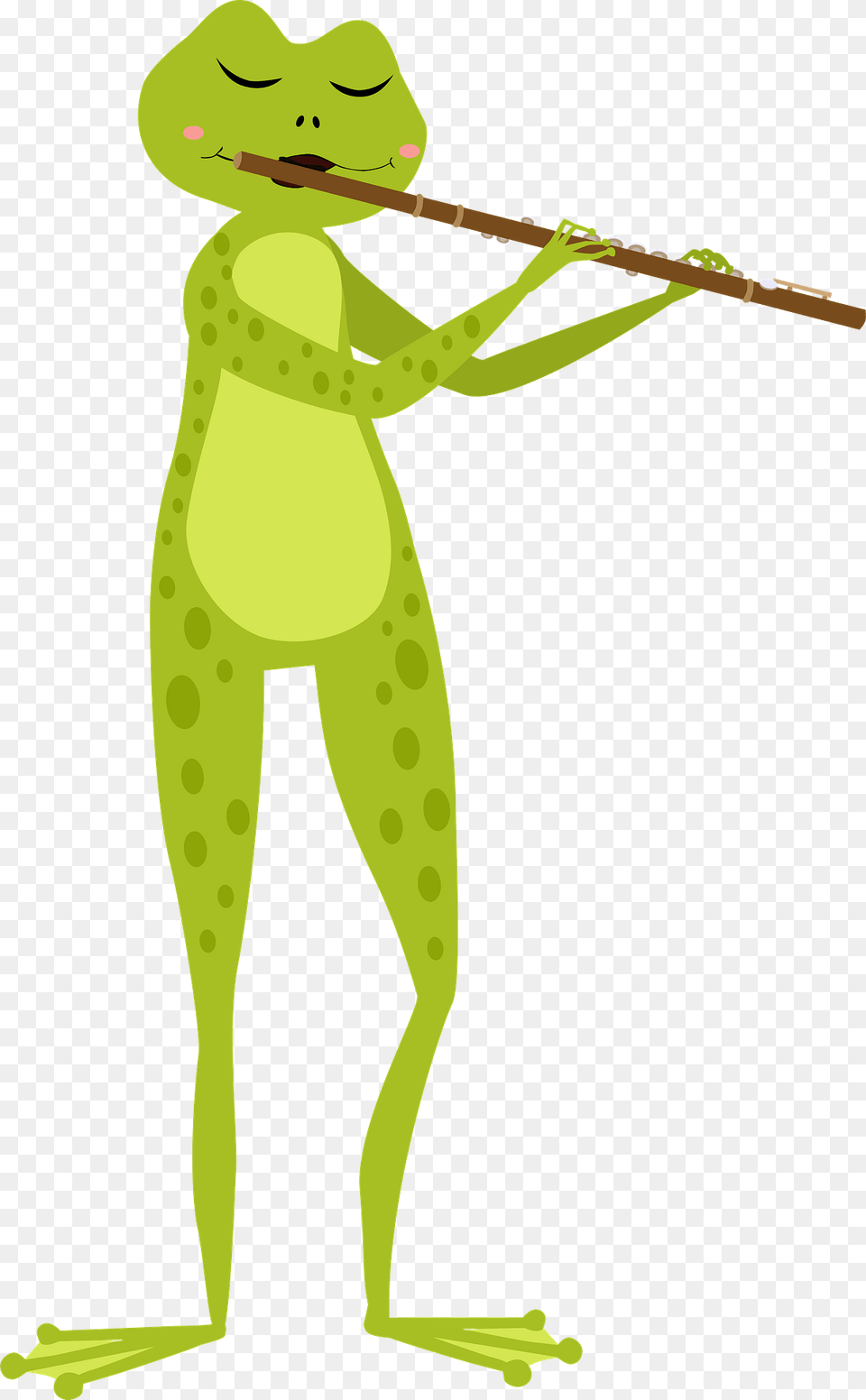 Toad Playing Flute Clipart, Animal, Adult, Female, Person Free Png