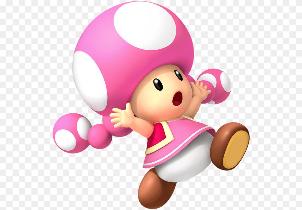 Toadette Mario Bros, Toy, Face, Head, Person Png Image