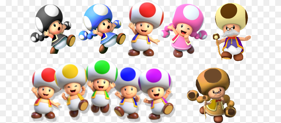 Toads Toads Mario, Baby, Doll, Person, Toy Png