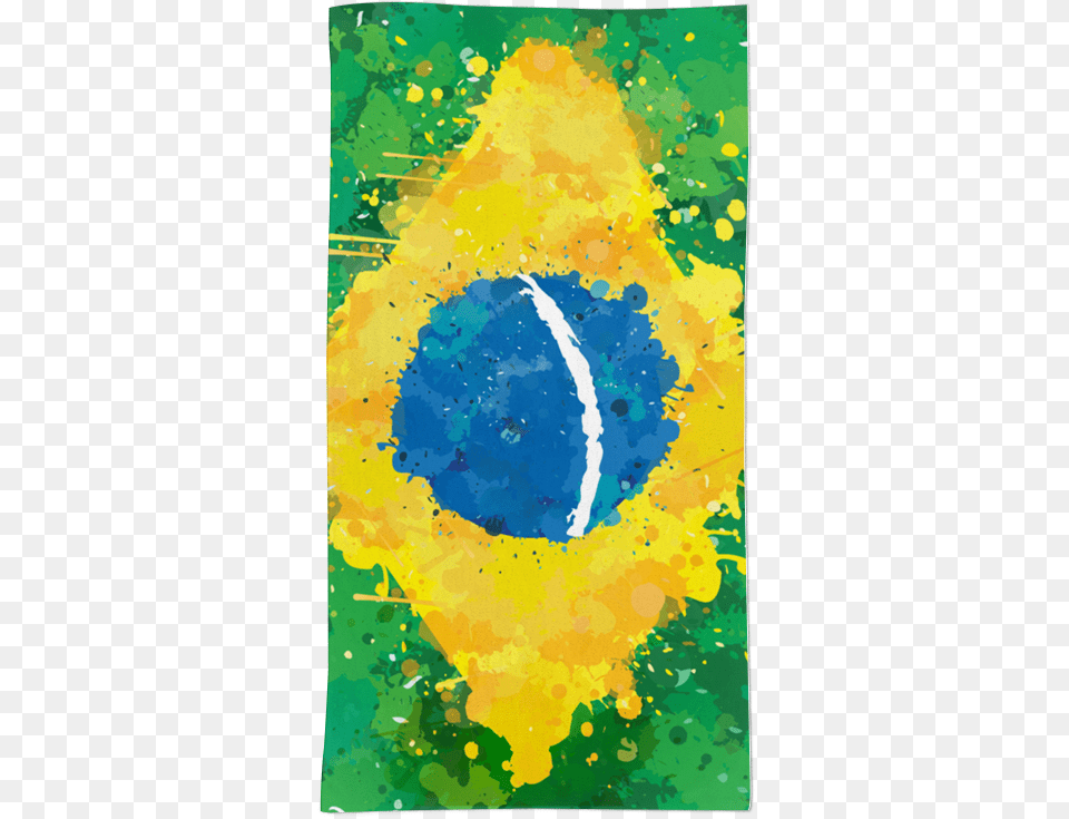 Toalha Bandeira Do Brasil De Incantiana Flag Of Brazil, Art, Modern Art, Painting, Water Png Image